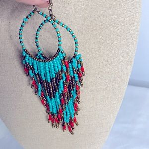 Ethnic Fringe Earrings